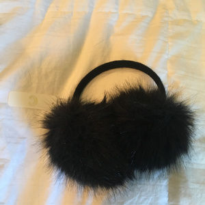 Black Fuzzy Ear Muffs
